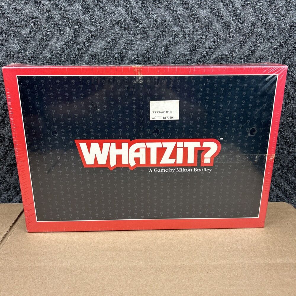 NEW Vintage 1987 WHATZiT? Board Game by Milton Bradley SEALED